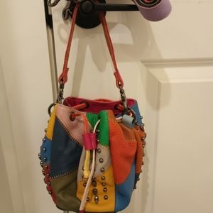 NEW 🔥 Leather Skull Studded Patch Mini Bag